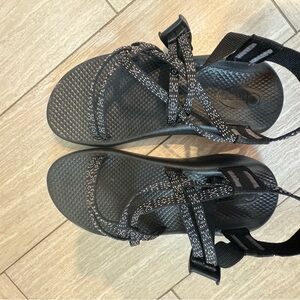 Chaco Black and Gray Kids Sandals